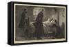 The Condition of Ireland, Mr Forster Visiting a Victim of Captain Moonlight at Tulla, County Clare-Charles Joseph Staniland-Framed Stretched Canvas