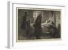 The Condition of Ireland, Mr Forster Visiting a Victim of Captain Moonlight at Tulla, County Clare-Charles Joseph Staniland-Framed Giclee Print