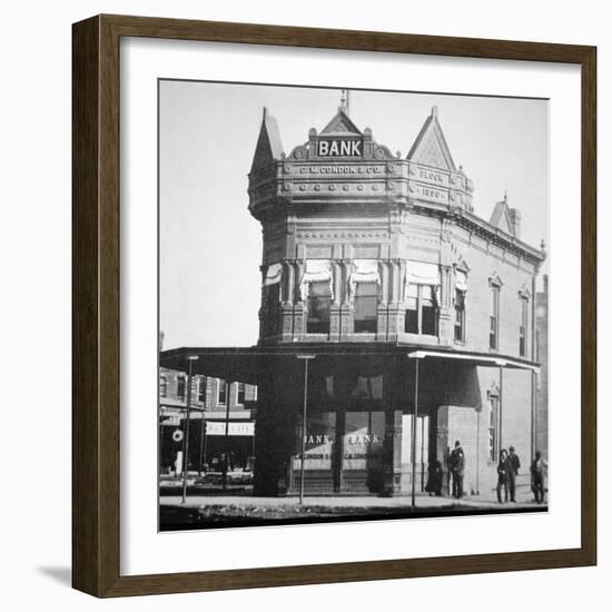 The Condon Bank, Coffeyville, Kansas, 1892-null-Framed Giclee Print