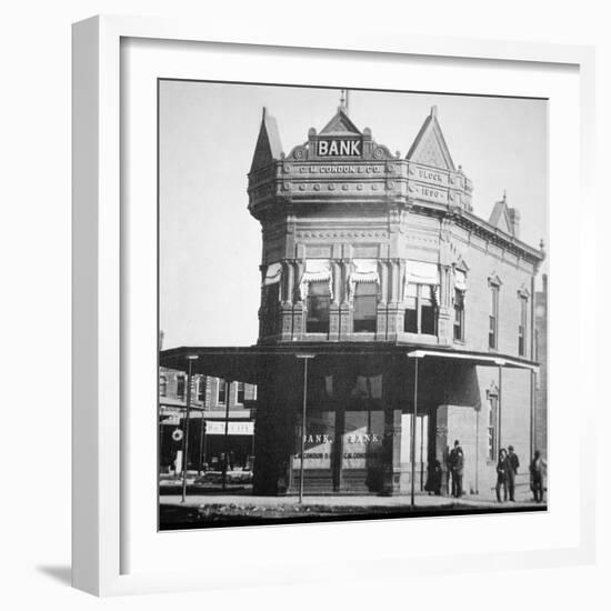 The Condon Bank, Coffeyville, Kansas, 1892-null-Framed Giclee Print