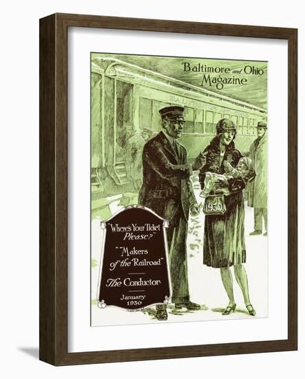 The Conductor-Charles H. Dickson-Framed Giclee Print