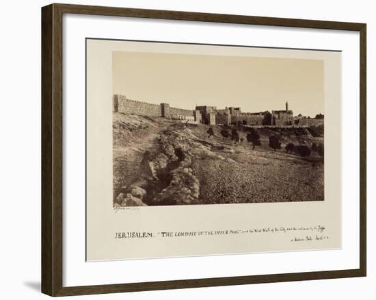 The Conduit of the Upper Pool and the West Wall of the City and the Entrance by the Joppa or…-James Graham-Framed Photographic Print