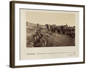 The Conduit of the Upper Pool and the West Wall of the City and the Entrance by the Joppa or…-James Graham-Framed Photographic Print