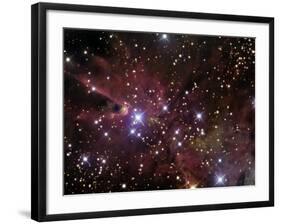 The Cone Nebula and Christmas Tree Cluster-Stocktrek Images-Framed Photographic Print