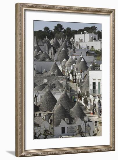 The Cone-Shaped Roofs of Trulli Houses in the Rione Monte District, Alberobello, Apulia, Italy-Stuart Forster-Framed Photographic Print