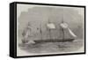 The Confederate Sloop-Of-War 290, or Alabama, Leaving the Merchant-Ship Tonowanda-Edwin Weedon-Framed Stretched Canvas