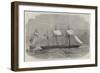 The Confederate Sloop-Of-War 290, or Alabama, Leaving the Merchant-Ship Tonowanda-Edwin Weedon-Framed Giclee Print