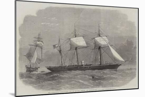 The Confederate Sloop-Of-War 290, or Alabama, Leaving the Merchant-Ship Tonowanda-Edwin Weedon-Mounted Giclee Print