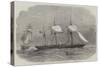 The Confederate Sloop-Of-War 290, or Alabama, Leaving the Merchant-Ship Tonowanda-Edwin Weedon-Stretched Canvas