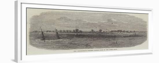 The Confederate Steamer Florida Sunk in the James River-null-Framed Giclee Print