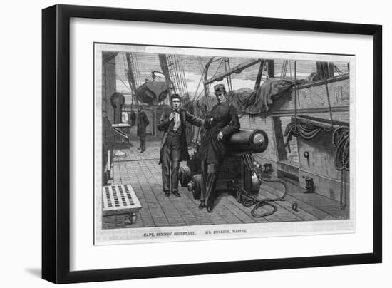 The Confederate War-Steamer "Alabama," Captain Semmes Secretary-Jackson-Framed Art Print