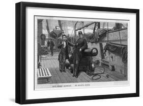 The Confederate War-Steamer "Alabama," Captain Semmes Secretary-Jackson-Framed Art Print