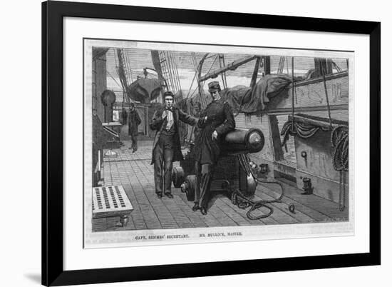 The Confederate War-Steamer "Alabama," Captain Semmes Secretary-Jackson-Framed Premium Giclee Print