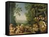 The Conference of the Animals From: Reynard the Fox-Johann Heinrich Wilhelm Tischbein-Framed Stretched Canvas