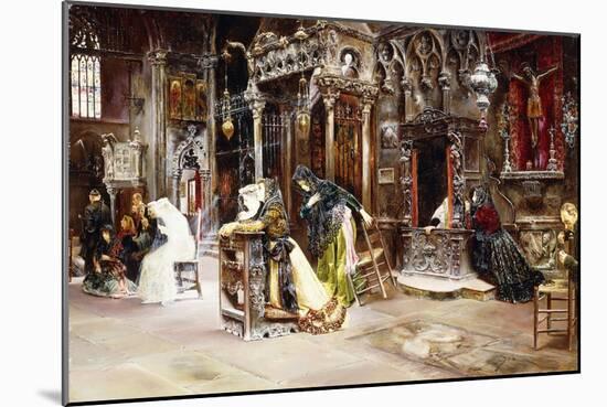 The Confession, 1893-Jose Gallegos Arnosa-Mounted Giclee Print