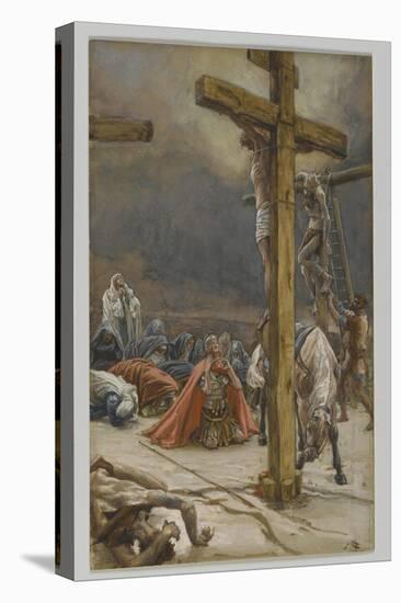 The Confession of Saint Longinus, Illustration from 'The Life of Our Lord Jesus Christ', 1886-94-James Tissot-Stretched Canvas