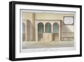 The Confessional in the Roman Catholic Chapel on London Road, Southwark, London, 1825-G Yates-Framed Giclee Print