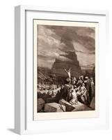 The Confusion of Tongues-Gustave Dore-Framed Giclee Print