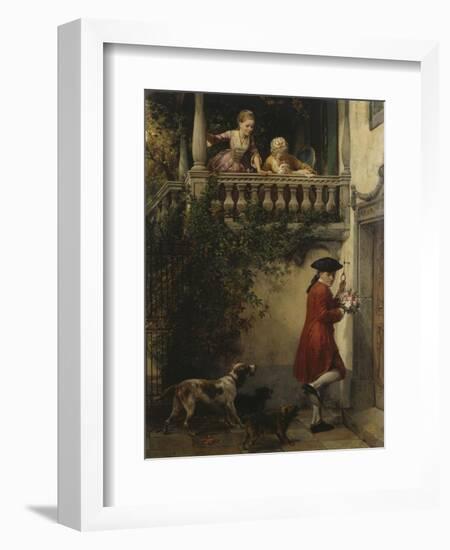 The Congratulator, 1870-Benjamin Vautier-Framed Giclee Print