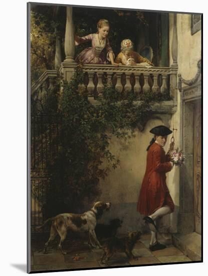 The Congratulator, 1870-Benjamin Vautier-Mounted Giclee Print