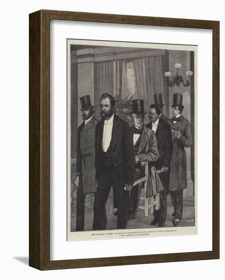 The Congress at Berlin, Staircase of the Radziwill Palace, Arrival of Prince Gortschakoff-Richard Caton Woodville II-Framed Giclee Print