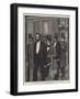 The Congress at Berlin, Staircase of the Radziwill Palace, Arrival of Prince Gortschakoff-Richard Caton Woodville II-Framed Giclee Print