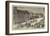 The Congress at Berlin, the Crowd Waiting Outside the Radziwill Palace to See the Plenipotentiaries-null-Framed Giclee Print