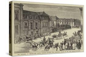 The Congress at Berlin, the Crowd Waiting Outside the Radziwill Palace to See the Plenipotentiaries-null-Stretched Canvas
