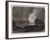 The Congress of German Sovereigns at Frankfort, Fireworks on the Banks of the Maine-null-Framed Giclee Print