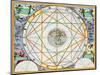 The conjunction of the planets, 1660-1661-Andreas Cellarius-Mounted Giclee Print