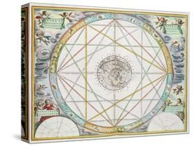 The Conjunction of the Planets, from 'The Celestial Atlas, or Harmony of the Universe'-Andreas Cellarius-Stretched Canvas