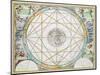 The Conjunction of the Planets, from 'The Celestial Atlas, or Harmony of the Universe'-Andreas Cellarius-Mounted Giclee Print