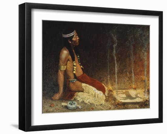 The Conjurer-Eanger Irving Couse-Framed Giclee Print