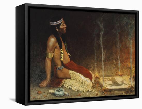 The Conjurer-Eanger Irving Couse-Framed Stretched Canvas