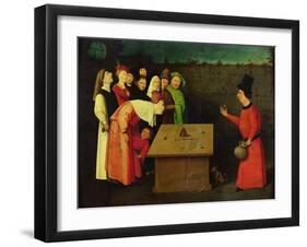 The Conjuror (Pre-Restoration)-Hieronymus Bosch-Framed Giclee Print