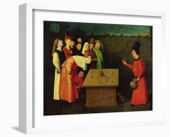 The Conjuror (Pre-Restoration)-Hieronymus Bosch-Framed Giclee Print