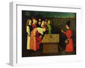 The Conjuror (Pre-Restoration)-Hieronymus Bosch-Framed Giclee Print