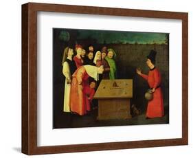 The Conjuror (Pre-Restoration)-Hieronymus Bosch-Framed Giclee Print