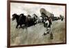 The Connecticut Settlers Entering the Western Reserve-Howard Pyle-Framed Giclee Print