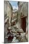 The Conquered Trenches of Perthes, Champagne, France, October 1915-Francois Flameng-Mounted Giclee Print