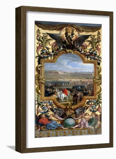 The Conquest of Cambrai on April 18, 1677-Charles Le Brun-Framed Giclee Print