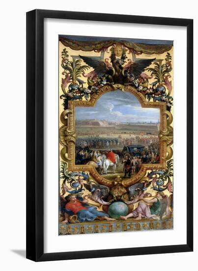 The Conquest of Cambrai on April 18, 1677-Charles Le Brun-Framed Giclee Print