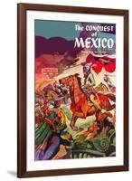 The Conquest Of Mexico-null-Framed Art Print