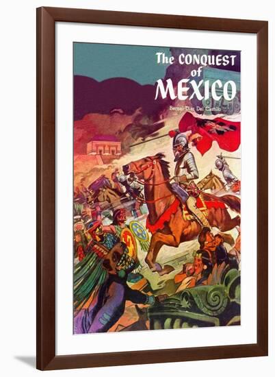 The Conquest Of Mexico-null-Framed Art Print