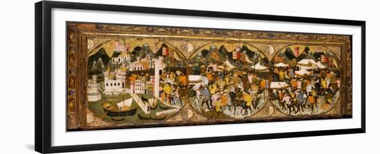 The Conquest of Naples, 1381-82-Italian School-Framed Giclee Print