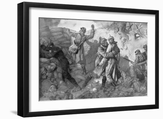 The Conquest of the Fort, Notre-Dame De Lorette, Artois, France, 1915-Lucien Jonas-Framed Giclee Print