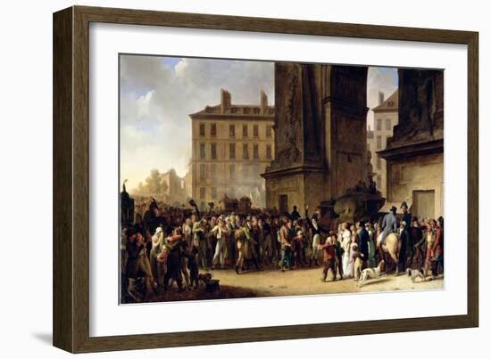 The Conscripts of 1807 Marching Past the Gate of Saint-Denis-Louis Leopold Boilly-Framed Giclee Print