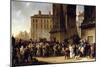 The Conscripts of 1807 Marching Past the Gate of Saint-Denis-Louis Leopold Boilly-Mounted Giclee Print