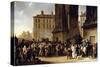 The Conscripts of 1807 Marching Past the Gate of Saint-Denis-Louis Leopold Boilly-Stretched Canvas