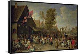 The Consecration of a Village Church, circa 1650-David Teniers the Younger-Framed Stretched Canvas